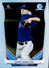 2014 Bowman Draft Chrome #CDP87 Chad Sobotka Braves