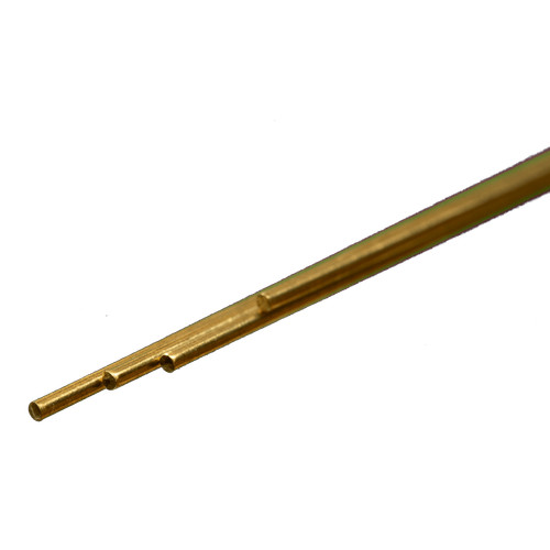 Paquete de varilla de latón macizo K&S Engineering 12 pulgadas 30 cm de largo 3/64 pulgadas 1,19 mm de diámetro (4 8161 | Zustand: New