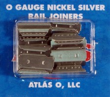 Atlas O 3-Rail Rail Joiners Nickel Silver pkg 16 6091