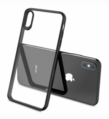 TOZO For iPhone Xs Max Case 6.5 Inch(2018) Hybrid Soft Grip Matte Finish Clear/b
