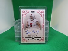 2022 Onyx Vintage Football Leo Chenal Blue Auto #VALB (B15)