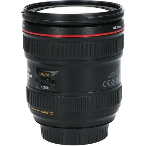 Canon EF24-70mm F4L IS USM standard zoom lens w/Front cap, rear cap, lens hood - Picture 6 of 10