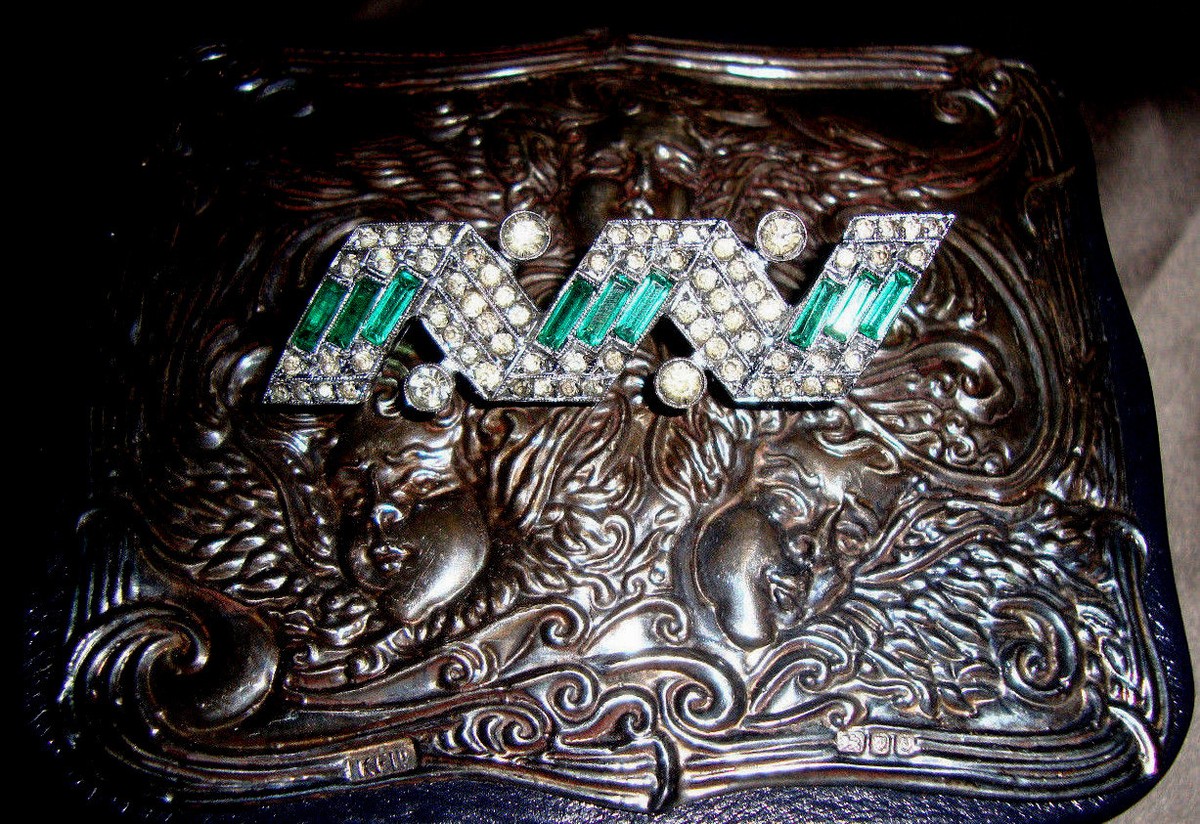 Rare WB Wilhelm Becker .935 Sterling Silver Art Deco Emerald Rare WB Wilhelm Becker .935 Sterling Silver Art Deco Emerald