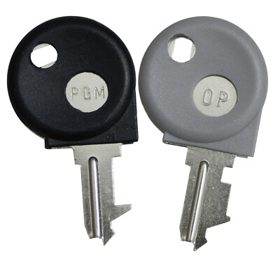 Casio SRS500 / SRS4000 / SRC550 / SRC4500 Till-Key-Set 1 x OP & 1 x PGM-Schlüssel (W1)