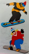 SNOWBOARDING Stickers(2pc)Mrs.Grossman's •Goggles•Winter•Ski•Bindings•Snow Gear•