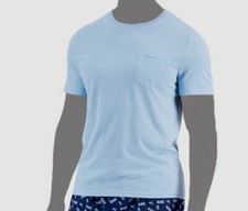  31 Club Room Men's Blue Crew Neck Cotton Short Sleeve T-Shirt Sleepwear Size S