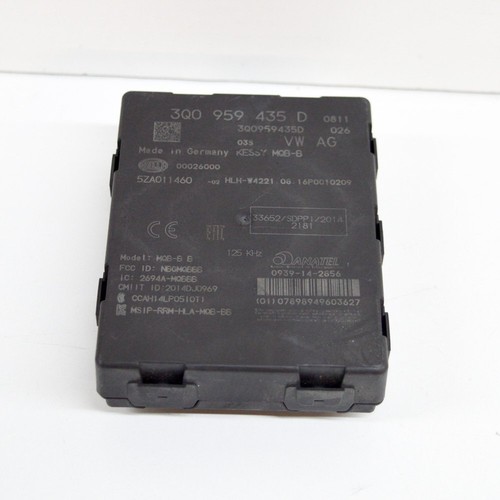 Volkswagen Passat B8 2.0 TDI Keyless Entry Steuergerät Steuergerät 3Q0959435D 2017