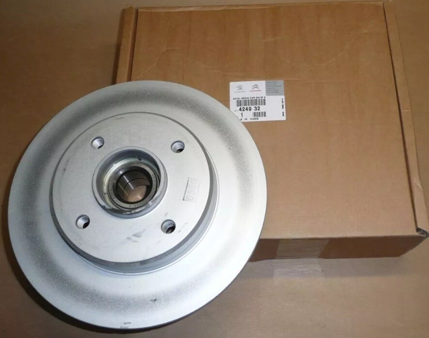 Disque de frein arrière 4249.32 compatible avec les modèles Peugeot 207 208 et Citroën C3 C4