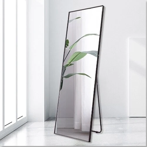 Large Full Size 70x170cm Mirror Aluminium Frame Tall Floor Wall Bathroom Makeup - image 2 of 4