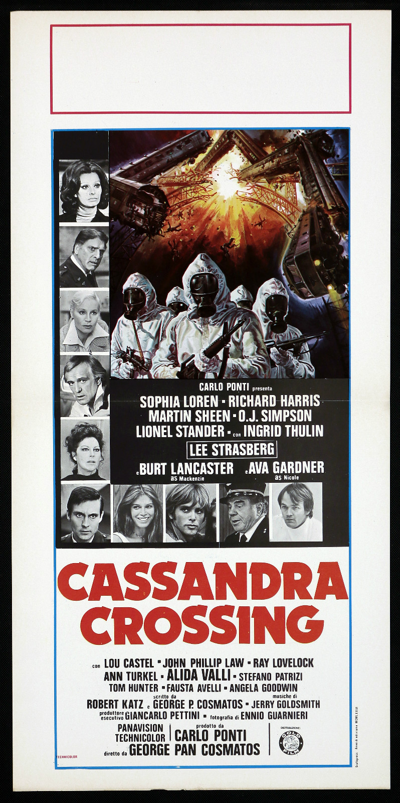 Locandina originale film Cassandra Crossing (1976) - Regia di George Pan Cosmatos