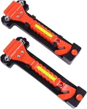 Emergency Seat Belt Cutter and Window Hammer Tool, Car Accessories, 2 Pack,