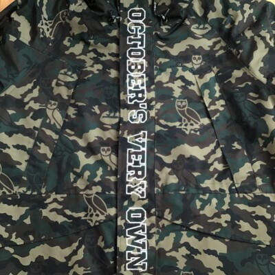 BAPE × OVO woodland camo snowboard jacket A Bathing Ape Size