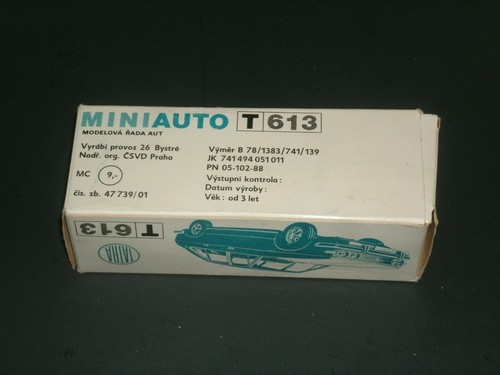 1/43 Scale 1970's Tatra T613 Plastic Czech Model Car (5") MiniAuto 47739/01 Blue - Picture 10 of 12