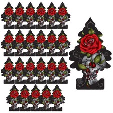 LITTLE TREES Car Air Freshener, Hanging Tree - Rose Thorn, 24 Pack