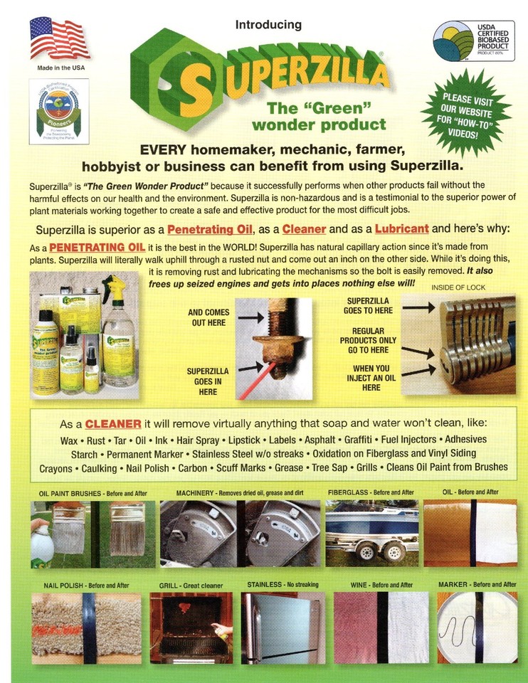 300ml Aerosol Can of Superzilla The Green Wonder Product | 10.14 oz ...