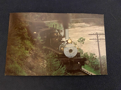 Railroad Postcards Clinchfield working up Grade wall curve south Erwin, TN 