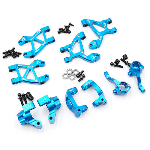 Yeah Racing TAMC-S08BU Aluminum Essential Conversion Kit for Tamiya M07 Blue