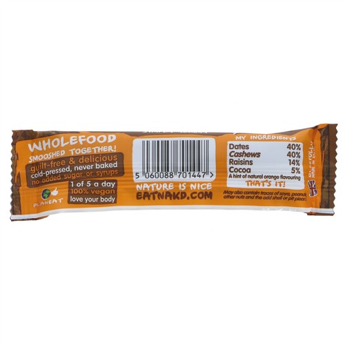 Nakd | Cocoa Orange Bar | 1 x 35g - Picture 2 of 3