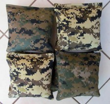 Cornhole Bags, corn hole Green Digital  High Contrast Camo Set of 8 free ship