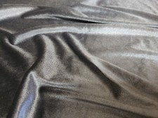 Solid Gray Stretch Velvet Fabric Sold By the Yard Polyester/Spandex 60 in Wide