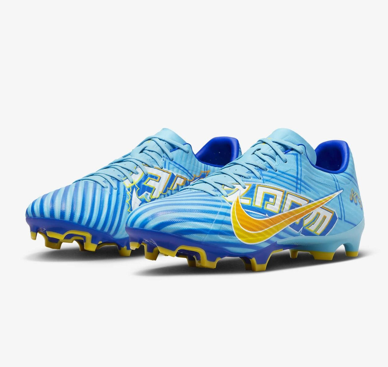 Мужской футбольный мяч Nike Vapor 15 Academy KM FG/MG Kylian Mbappe Blue DV0707-400 sz 13
