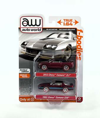 廃盤新品/メロハー,AOR◆ATLAS/IN PURSUIT OF MEMORY AW Auto World Diecast Cars 1 64 2012 Camaro ZL1 1982 Camaro Z28