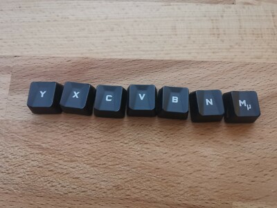 Original Tastenkappen für Logitech Orion Spark G910 	Y, X, C, V, B, N, M