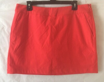NIKE Dri-Fit Women's Golf Skirt Skort Coral Size 12 Nwt