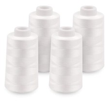 Serger Thread 4 Cones Threads of 3000 Yards Each Spool All Purpose Thread for...