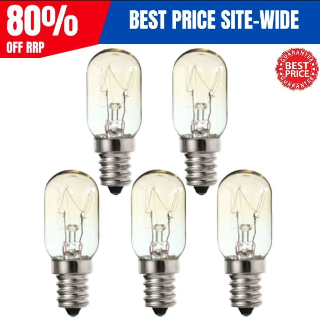 15W E14 Screw Salt Lamp Bulbs 5 Pack 230V Scentsy Warmer Bulb Small Edison Screw