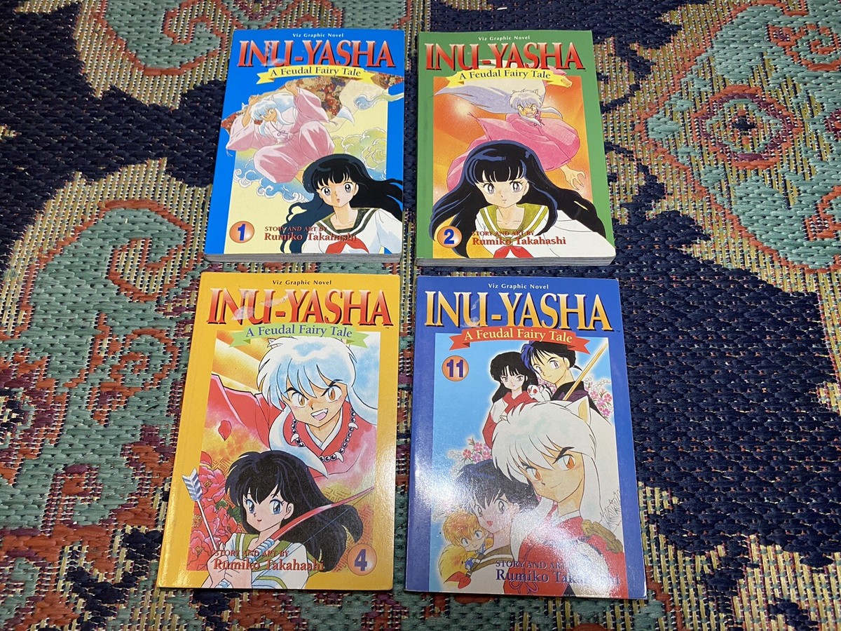 Inu-Yasha: A Feudal Fairy Tale Lot Volumes 1 2 4 11 Rumiko