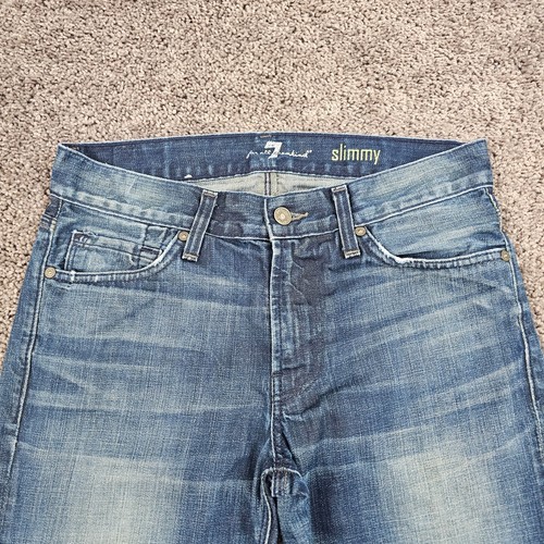 Jeans uomo 7 For All Mankind 29 dritto slim fit vita media cotone denim slimmy - Foto 2 di 15