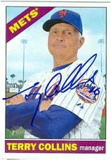 Terry Collins autographed baseball card (New York Mets) 2015 Topps Heritage #341