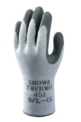 SHOWA 451 Thermo Grip Handschuhe Winter Bau, Garten, GaLaBau Grip & Kälteschutz