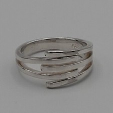 Vintage Sterling Silver 5-Band Ring Size 7