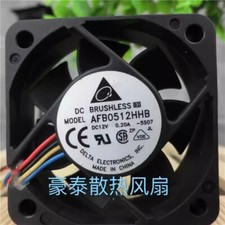 Delta AFB0512HHB 5015 DC12V 0.2A 4-Wire Server Cooling Fan