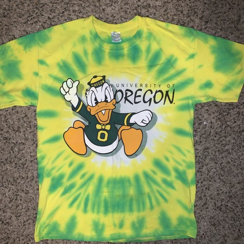 Vintage University of Oregon Ducks Donald College TShirt, Größe Large Football #1