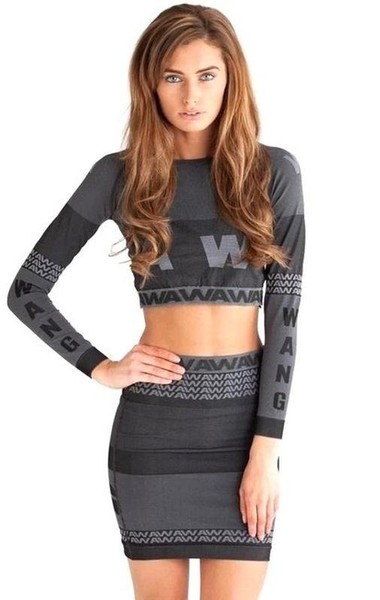 Women Alexander Wang Skirt Grey Polyamide 36 / S /