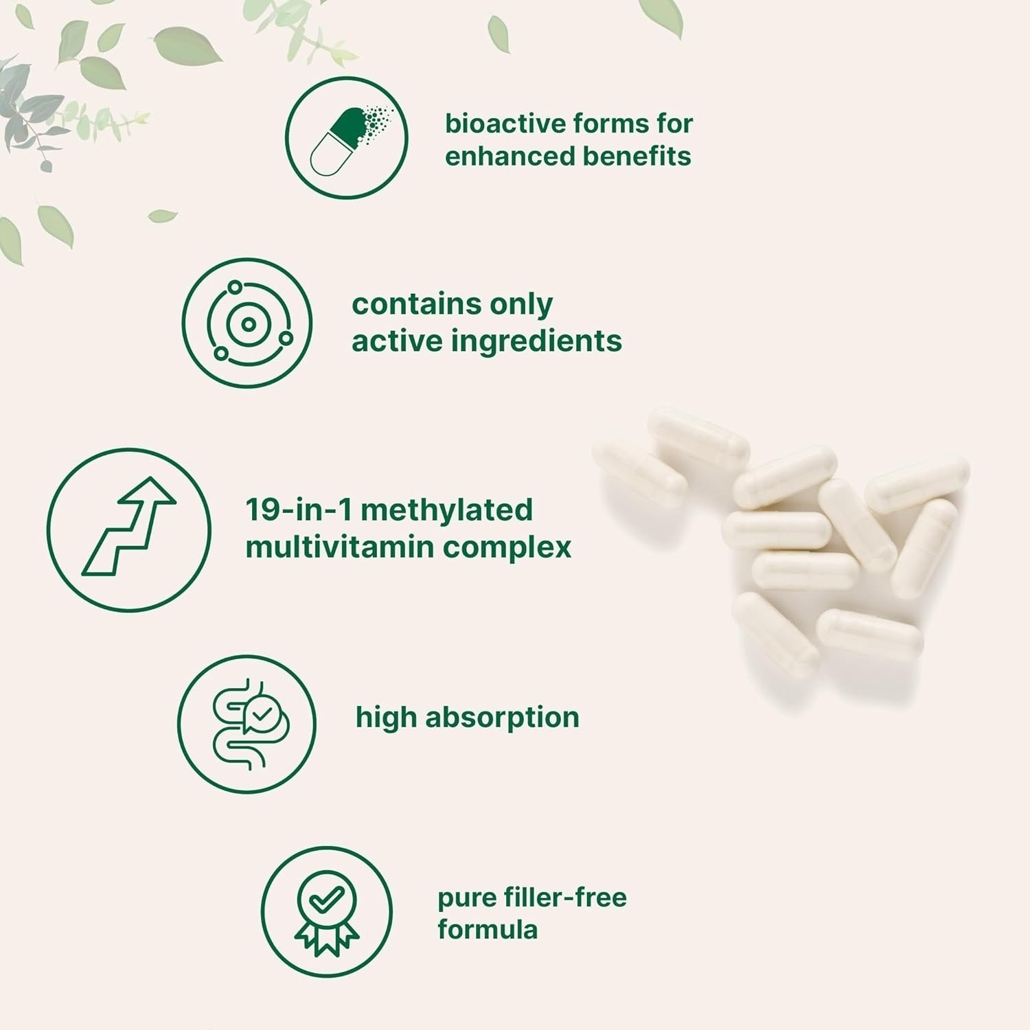 Micro Ingredients Pure Methylated Multivitamin, Immune Health - 240 Capsules