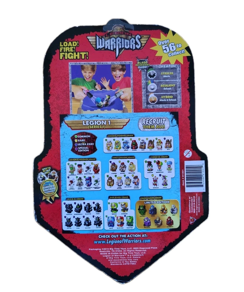 Legion Of Warriors Spinning Tops Battle Squad Pack 2015 Big Time Toys Nuevo  Foto 2 de 2