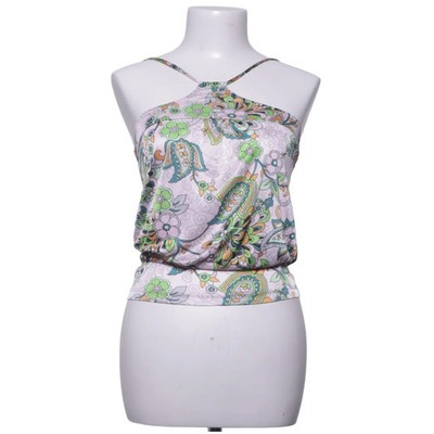 Mango, Neckholder Top, Größe: S, Pink/Mehrfarbig, Polyester, Paisley, Damen #8pM