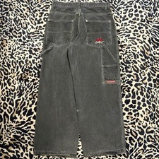 Jnco Men's Black and Grey Jeans