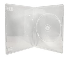 STANDARD Clear Single DVD Cases 14MM /w Patented M-Lock Hub Lot