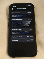 iPhone 16 Pro Titan Weiß 128 GB Top Zustand 100% Batteriezustand Rechnung Case 