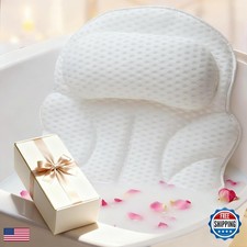 EULAXLAB Bath Pillows Tub, Bathtub Pillow Head Neck, Spine-Line Groove