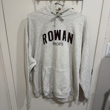 Champion Hoodie Mens Size 2XL XXL Rowan University Profs Gray Embroidered Hoodie