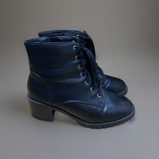 Primark Wide Fit Extra Comfort Black Zip Ankle Boots Size 8 Worn Once No Box