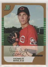 2005 Bowman Gold Homer Bailey #165 k0w