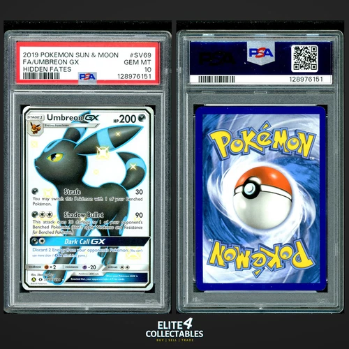 Umbreon GX SV69/SV94  - PSA 10 (Hidden Fates)