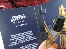 Jean Paul Gualtier le male elixir absolu parfum intense sample NEW w/card 1.5ml